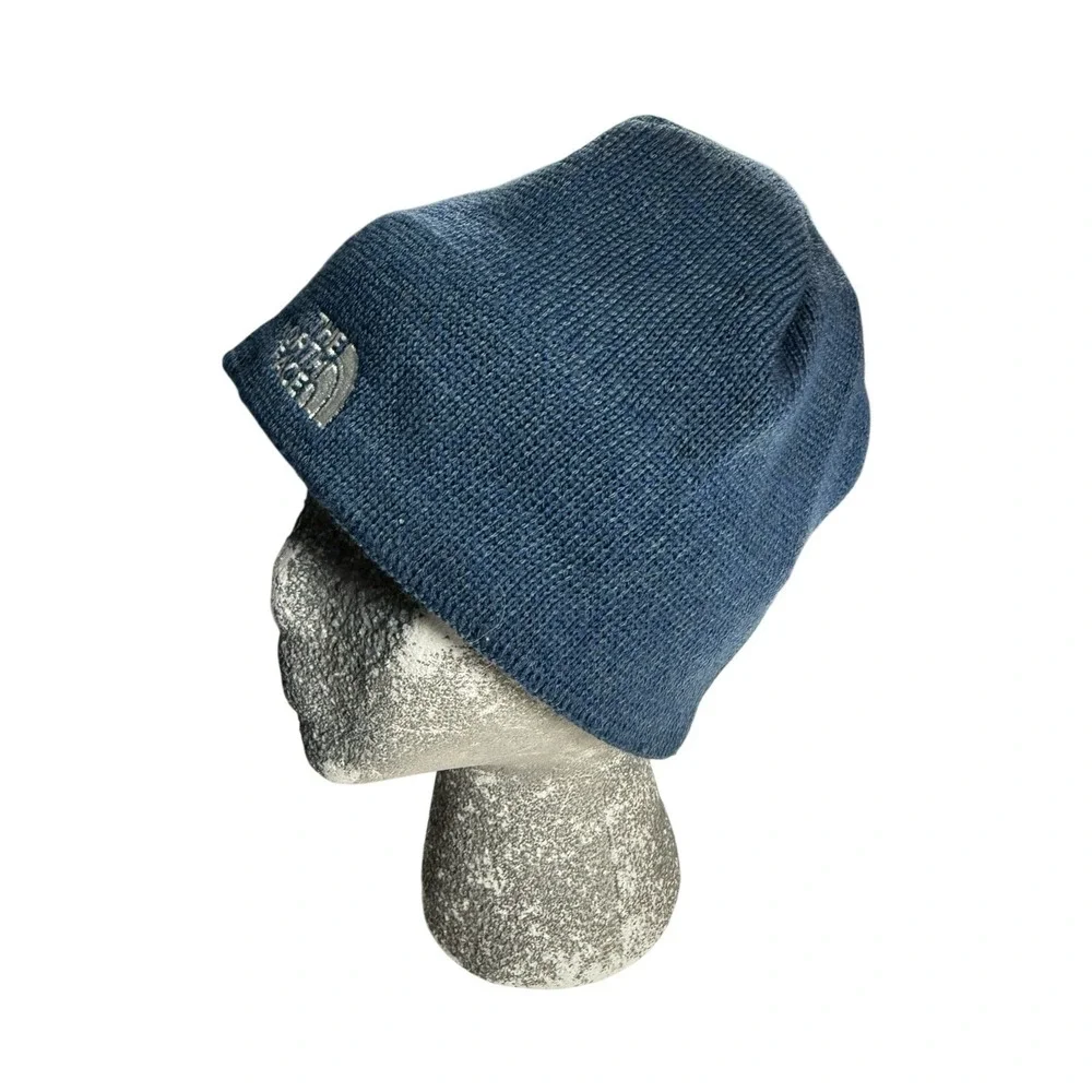 The North Face beanie unisex blue fleece lining